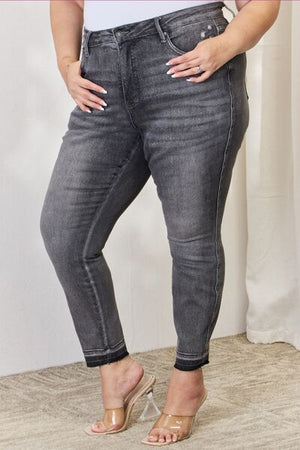 Judy Blue High Waist Tummy Control Release Hem Skinny Jeans