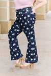 Judy Blue Janelle High Waist Star Print Flare Jeans