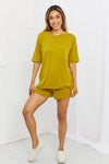 Zenana In The Moment Full Size Lounge Set in Olive Mustard