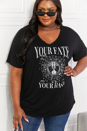 Sew In Love Your Fate Is In Your Hand Full Size Graphic Top
